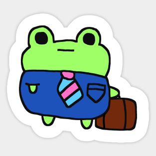 business frog Sticker